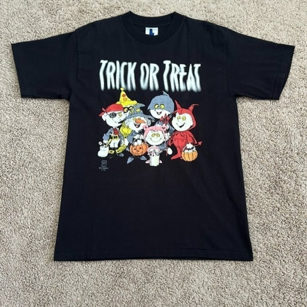 Vintage 1995's Men’s T-Shirt TRICK OR TREAT~Royal T Promotions Size L